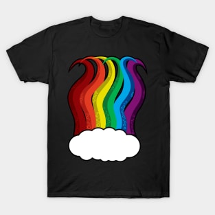 rainbow cthulhu tentacles T-Shirt